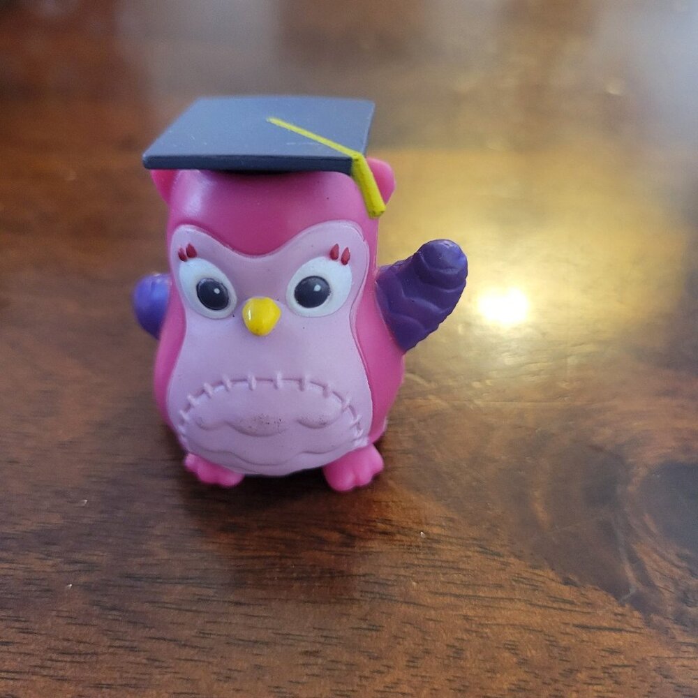 1.75" Professor Hootsburgh Owl PVC Action Figure Disney Junior Doc McStuffins